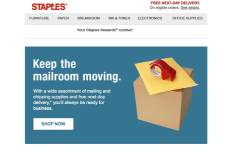 Go beyond the button - Staples site