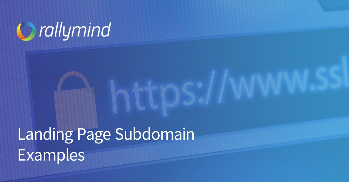 Landing Page Sub domains