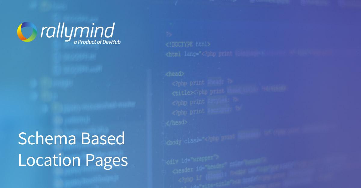Schema Based Location Pages